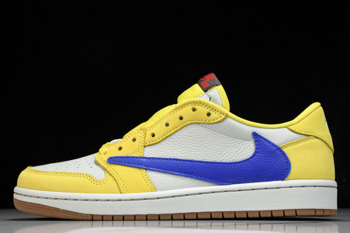 travis scott air jordan 1 low og canary dz4137-700