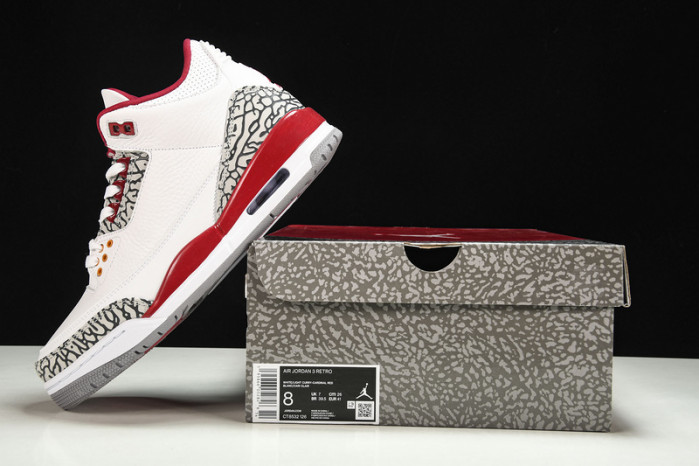 jordan 3 retro cardinal red - ct8532-126