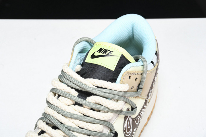 dunk low prm sb "cashew nut flower fl001
