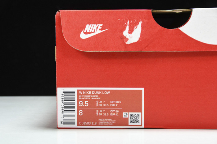 nike dunk low rose whisper - dd1503-118