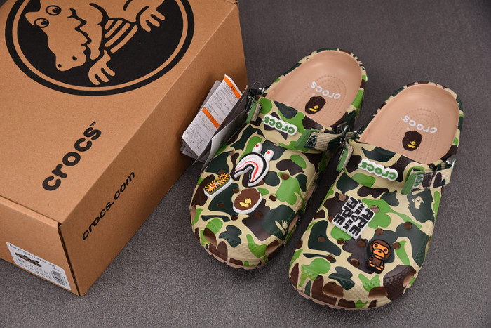 Cr*0*s classic clog a bathing ape abc copshoe bp-223