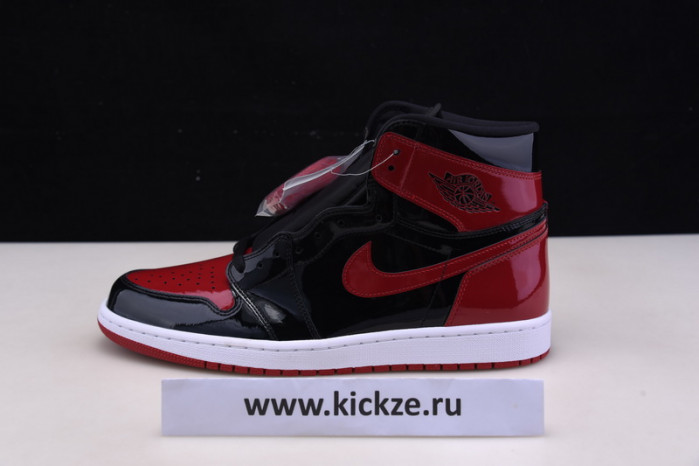 air jordan 1 bred patent leather 555088-063