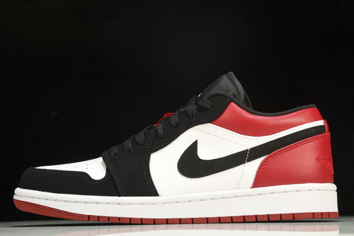 jordan 1 low black toe - 553558-116
