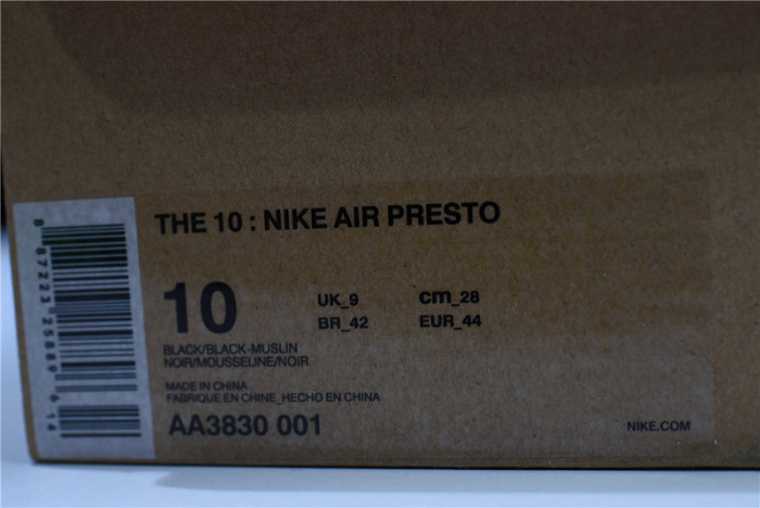 nike the 10: air presto "ow" - aa3830-001