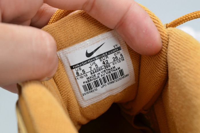 nike air more uptempo prm “wheat” brown mens aa4060-200