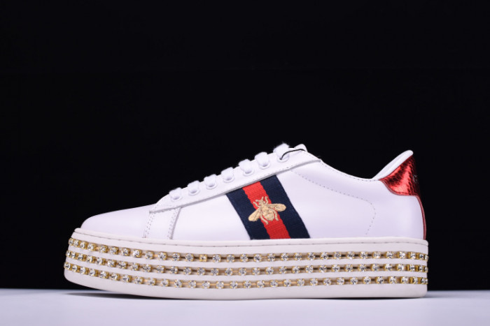 GC Ace Embellished SNEAKER WITH CRYSTALS womens 505995DOPE0