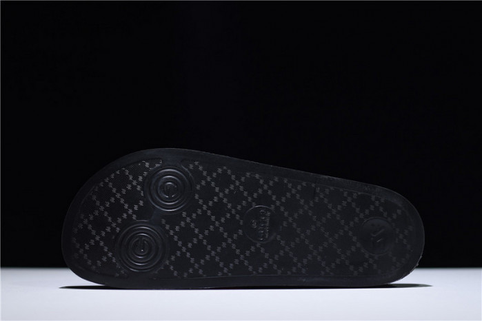 gc leather slide sandal with flower 0400088498707