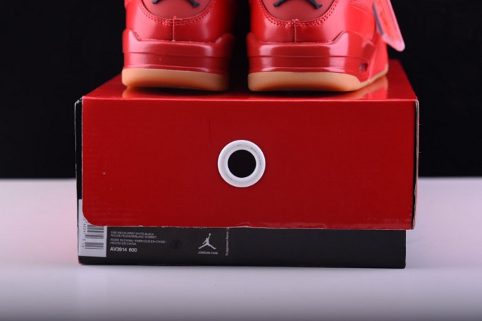 air jordan 4 fire red gum singles day av3914-600