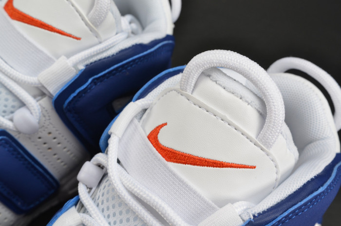 nike air more uptempo “knicks” white/deep royal blue womens 415082-103